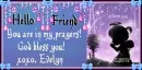 Evelyn- You are in my prayers