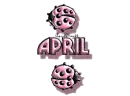 pink traveling ladybugs april