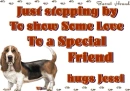 Basset Love with hugs Jessi