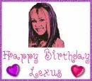 Happy Birthday Lexus Hannah Montana