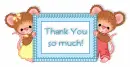 Thank You So Much...lil mice holding sign