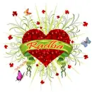 Red heart name tag
