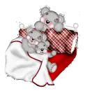 CREDDY BEARS IN BED