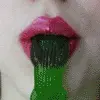 Lips lick anything