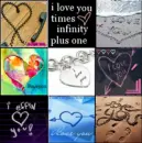 Love is on the beach,telephone cord,keychain and where not !