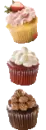 3 cupcakes