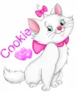 marie cat with name cookie