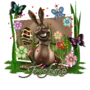 Framed Easter Choco Bunny - Trishna