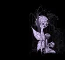 purple girl butterfly/monster