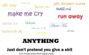 don't pretend you give a shit