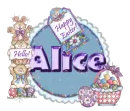 Alice ... bunny stuff