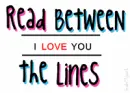 Read between the lines.