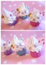 Whipped Cream Cupcakes Pendants