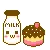 milk and cake