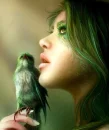 pretty bird lady