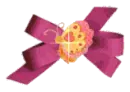 butterfly pink bow