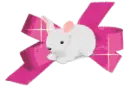 Bunny pink bow