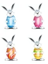 easter eggs and bunnies