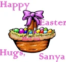 Happy easter hugs, Sanya easter basket