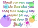 thank you for the time that you took into making this graphic for me...