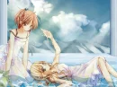 Pretty blue Anime girls