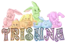 Metallic Rainbow Bunnies - Trishna