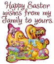 Duck Family's Easter Celebration - Happy Easter Wishes from my Family to Yours