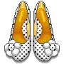 black and white flats