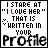 stare at ur profile 