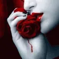 lips and rose