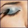 Applying eyeshadow