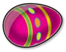 The colorful Easter egg