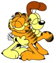 Garfield And Odie Hug