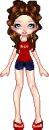 Hollister wearing doll