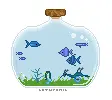 blue aquarium