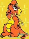 Orange Thoughtful Dragon