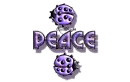 purple traveling ladybugs peace