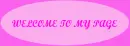 welcome to my page