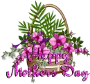 Basket of Orchids Happy Mother's Day