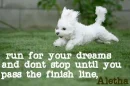 run for your dreams, Aletha 
