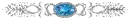 blue and silver divider