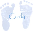 cody blue footprints