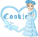 candy bar doll with name Cookie