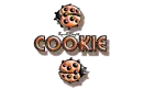 orange traveling ladybugs cookie
