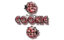 red traveling ladybugs cookie