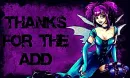THANKS FOR THE ADD
