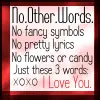 No Other Words