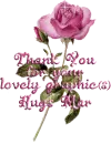 pink rose thank you for the lovely graphics