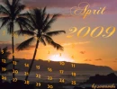 calender for april 2009