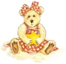 teddy bear on the beach